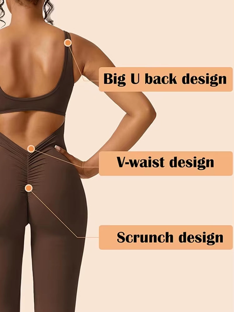 Women'S Slim Hip Lift Backless Bodysuit